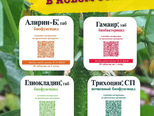 Новое оформление пакетиков с препаратами для дачи и огорода